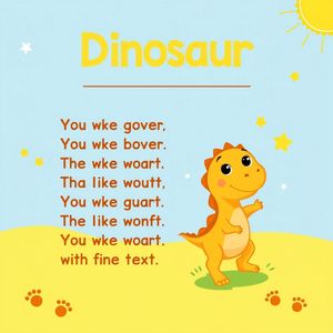 Plakat powitalny z rymowanką