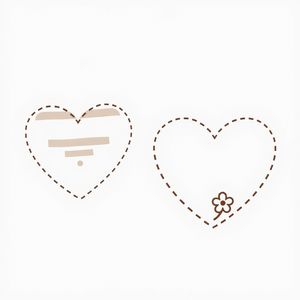 Szablon serduszka do wydruku (naklejki)