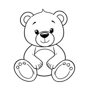 Kolorowanka: Pluszowy miś