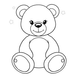 Kolorowanka: Pluszowy miś