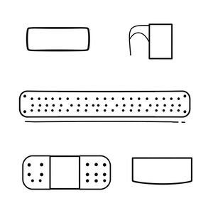 Szablony do wycięcia — Plasterki i opaski