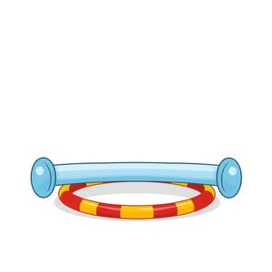 Naklejki/znaczniki hula-hoop i belka równowagi (szablon)