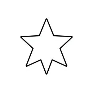 Szablon gwiazdki A4 — do druku