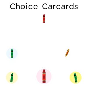 Karty wyboru ulubionej kredki