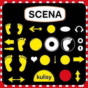 Taśma do wyznaczenia sceny — oznaczenia podłogowe