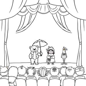 Kolorowanka — Scena teatralna