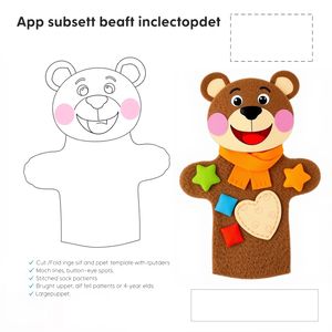 Szablon skarpetkowej pacynki