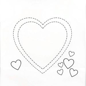 Szablon papierowego serduszka (do wycięcia)