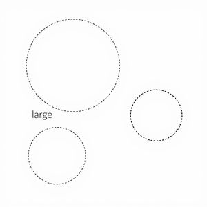 Szablony kół — głowa i uszka (do wycięcia)