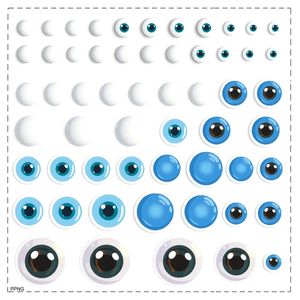 Arkusz naklejek — oczy i pęcherzyki