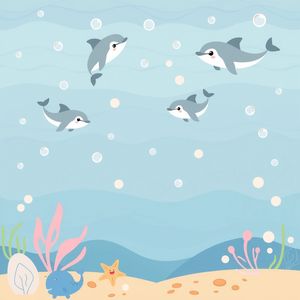 Dekoracyjne tło morskie — podkład do stolika