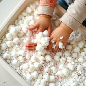 Tacka ze 'śniegiem' — sensoryczna zabawa