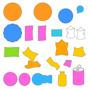 Elementy do zabawy: 'śmieci' do sprzątania