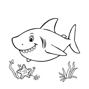 Kolorowanka: rekin