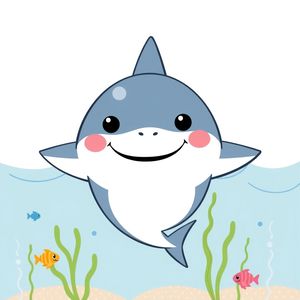 Plakat: Przyjazny rekin