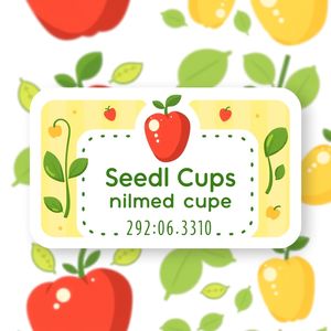 Szablon naklejki z imieniem na kubeczek