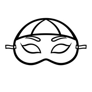 Szablon maski karnawałowej (A4 do druku)