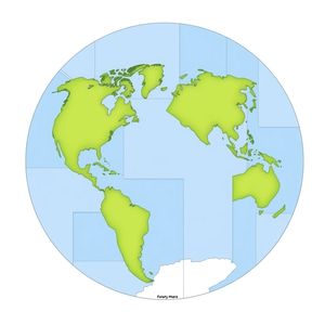 Szablon kolażu — duży okrąg Ziemi