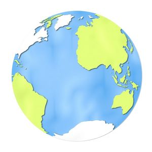 Szablon kolażu — duży okrąg Ziemi