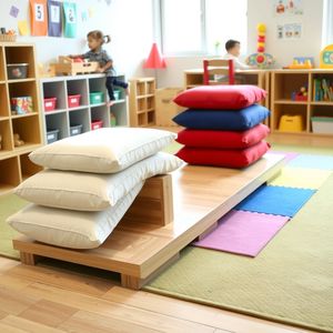 Niski mostek z poduszek — ustawienie