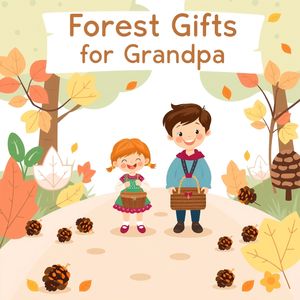 Plakat powitalny: Leśne upominki dla Dziadka