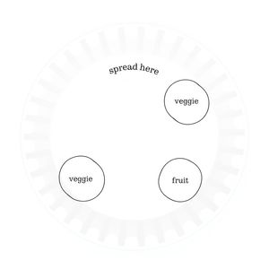 Szablon talerzyka do zabawy