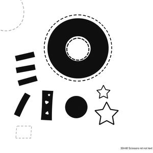 Szablon pączka do druku (baza i elementy)