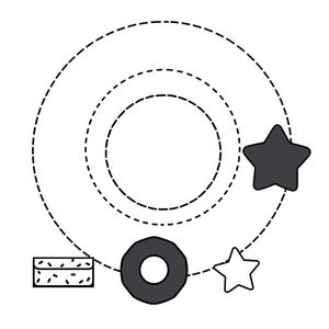 Szablon pączka do druku (baza i elementy)