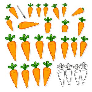 Marchewki do wycięcia