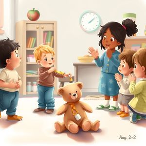 Ilustracja sceny — Mały Ratownik w akcji