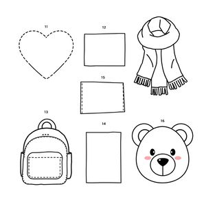 Szablony do wycięcia — zestaw pierwszej pomocy