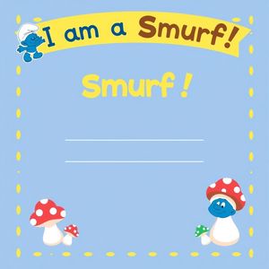 Dyplom / certyfikat — 'Jestem Smerfem!'