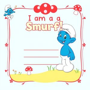 Dyplom / certyfikat — 'Jestem Smerfem!'