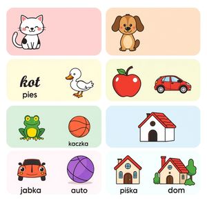 Flashcards — zwierzęta i przedmioty