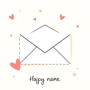 Mały rysunek do zabrania do domu (koperta z naklejką)