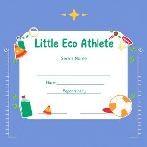 Dyplom uczestnictwa: Mały Eko-sportowiec