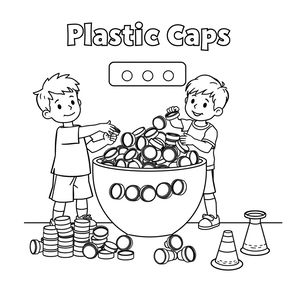 Strona do kolorowania: Nakrętki i zbieranie