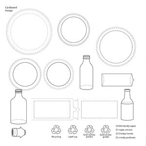 Szablony do wydruku: kartonowe obręcze i etykiety