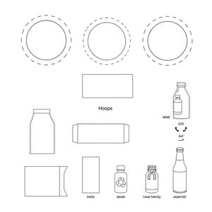 Szablony do wydruku: kartonowe obręcze i etykiety