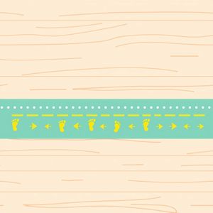 Taśma na podłogę — linia równowagi (dekal)