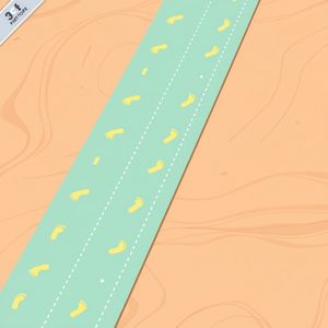 Taśma na podłogę — linia równowagi (dekal)