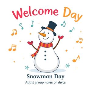 Plakat powitalny — Dzień Bałwana