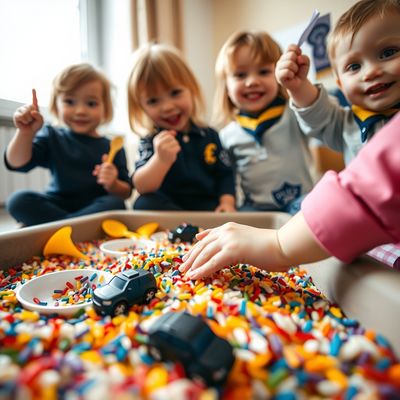 Dzień Policjanta — zabawy sensoryczne