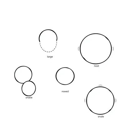 Szablon uszu i pyszczka (A4) — do wydruku