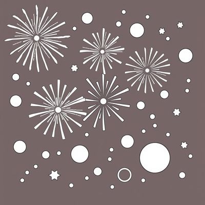 Kolorowanka: Fajerwerki dla maluchów