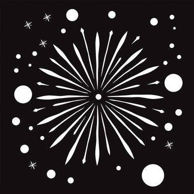 Kolorowanka: Fajerwerki dla maluchów