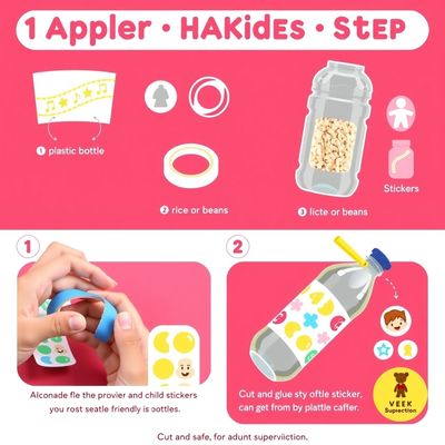 Szablon: Grzechotka z zaklejonej butelki