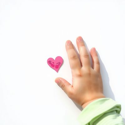 Odcisk paluszka - małe serduszko