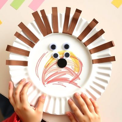 Gotowy jeż z talerzyka