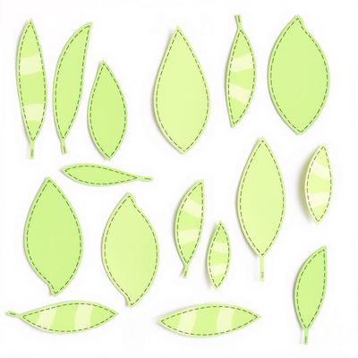 Szablony liści (paski) — do wycięcia